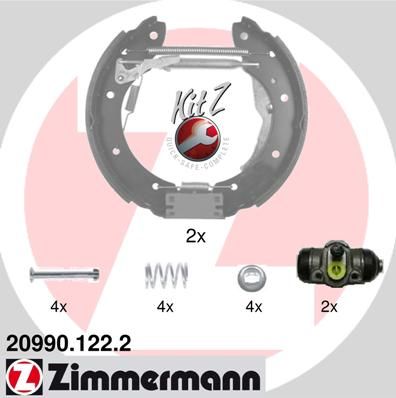 Brake Shoe Set ZIMMERMANN 20990.122.2