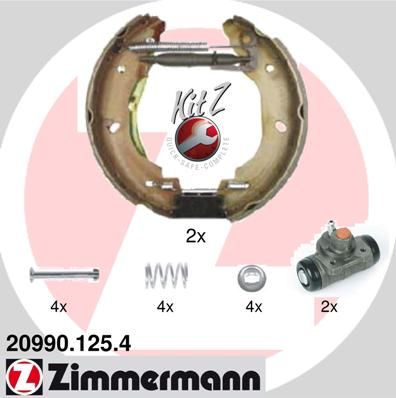 Brake Shoe Set ZIMMERMANN 20990.125.4