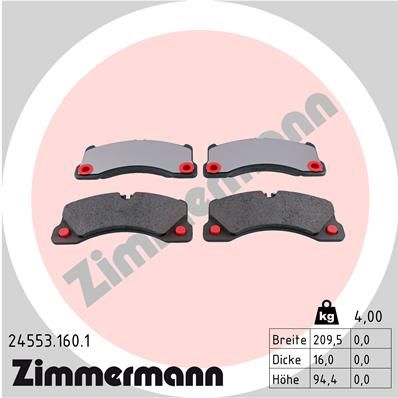 Brake Pad Set, disc brake ZIMMERMANN 24553.160.1