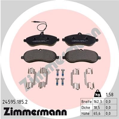 Brake Pad Set, disc brake ZIMMERMANN 24595.185.2