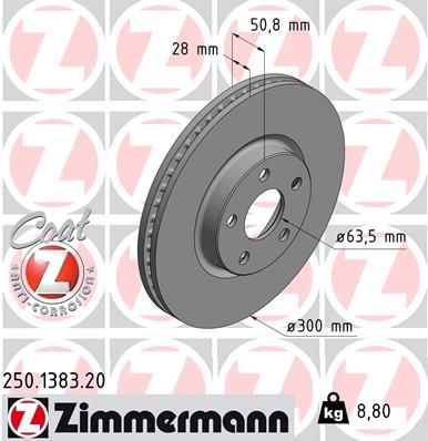 ZIMMERMANN 250.1383.20 Brake Disc