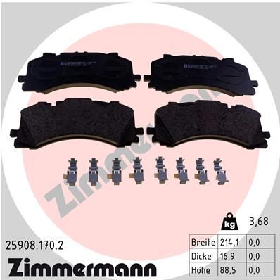 ZIMMERMANN 25908.170.2 Brake Pad Set, disc brake