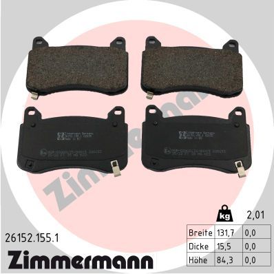 ZIMMERMANN 26152.155.1 Brake Pad Set, disc brake