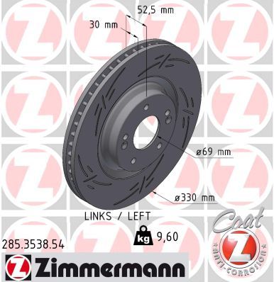 Brake Disc ZIMMERMANN 285.3538.54