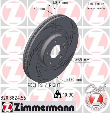 Brake Disc ZIMMERMANN 320.3824.55