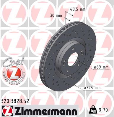 ZIMMERMANN 320.3828.52 Brake Disc