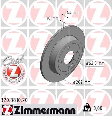 ZIMMERMANN 320.3810.20 Brake Disc