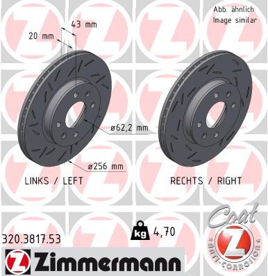 Brake Disc ZIMMERMANN 320.3817.53
