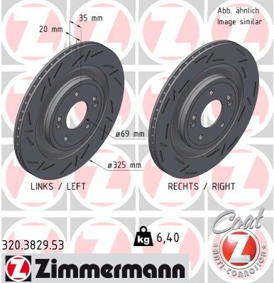 Brake Disc ZIMMERMANN 320.3829.53