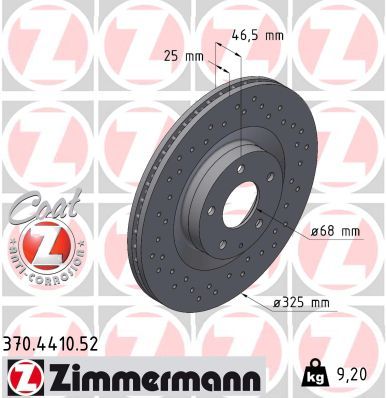 ZIMMERMANN 370.4410.52 Brake Disc