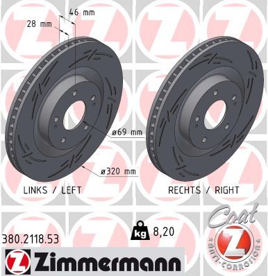 ZIMMERMANN 380.2118.53 Brake Disc