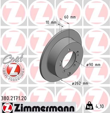 Brake Disc ZIMMERMANN 380.2171.20