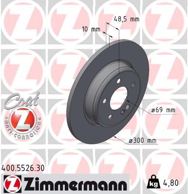 Brake Disc ZIMMERMANN 400.5526.30