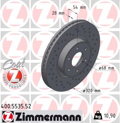 Brake Disc ZIMMERMANN 400.5535.52
