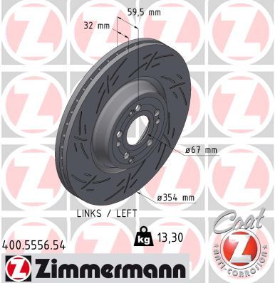 ZIMMERMANN 400.5556.54 Brake Disc