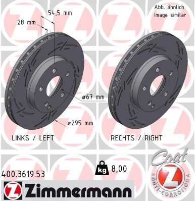 ZIMMERMANN 400.3619.53 Brake Disc