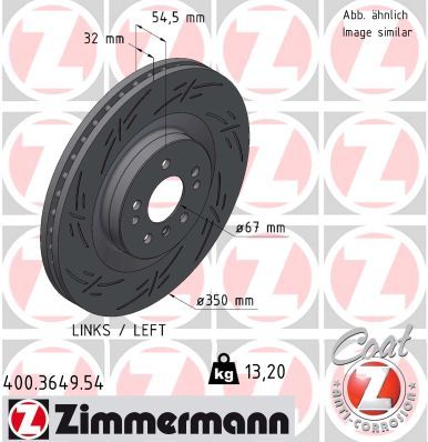 Brake Disc ZIMMERMANN 400.3649.54