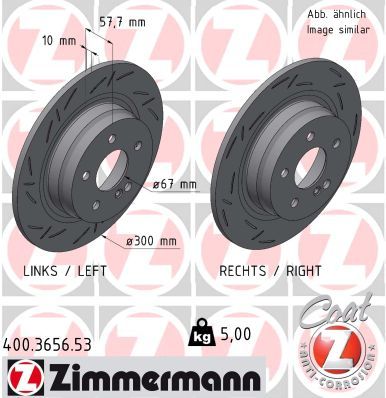 Brake Disc ZIMMERMANN 400.3656.53