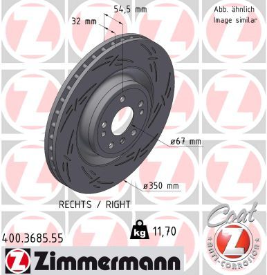 Brake Disc ZIMMERMANN 400.3685.55