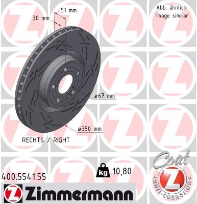 ZIMMERMANN 400.5541.55 Brake Disc