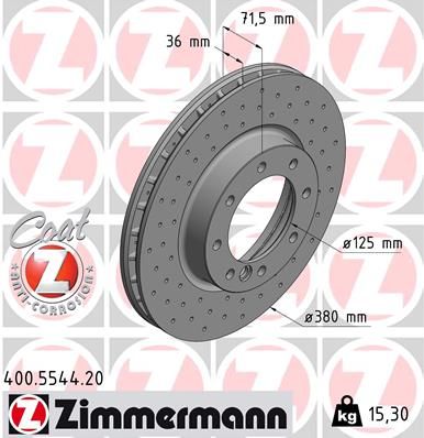 ZIMMERMANN 400.5544.20 Brake Disc