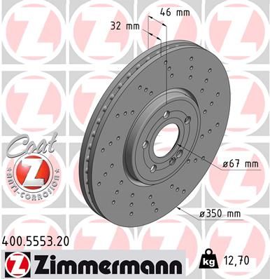 Brake Disc ZIMMERMANN 400.5553.20
