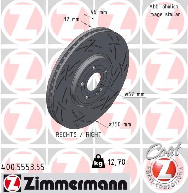 Brake Disc ZIMMERMANN 400.5553.55