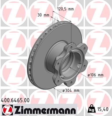 ZIMMERMANN 400.6465.00 Brake Disc