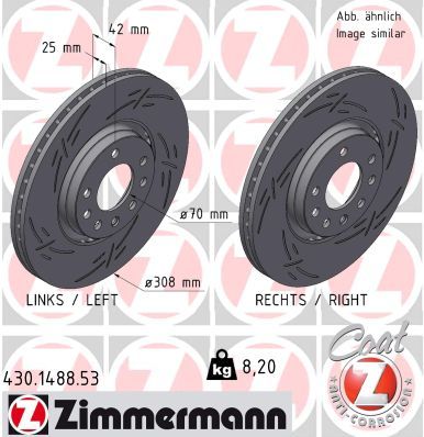 ZIMMERMANN 430.1488.53 Brake Disc