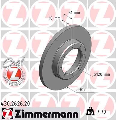 ZIMMERMANN 430.2626.20 Brake Disc