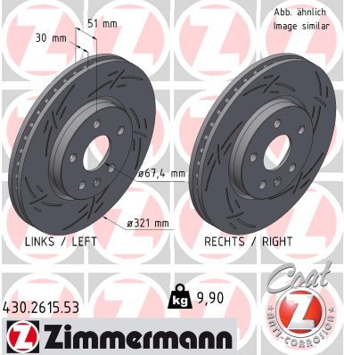 Brake Disc ZIMMERMANN 430.2615.53