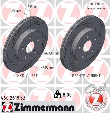 Brake Disc ZIMMERMANN 430.2618.53