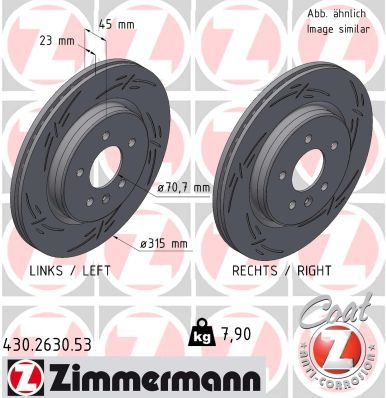 Brake Disc ZIMMERMANN 430.2630.53