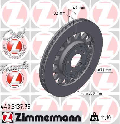 Brake Disc ZIMMERMANN 440.3137.75