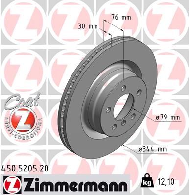 ZIMMERMANN 450.5205.20 Brake Disc