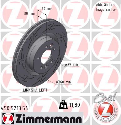 ZIMMERMANN 450.5213.54 Brake Disc