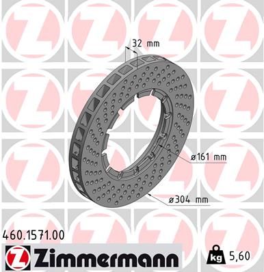 ZIMMERMANN 460.1571.00 Brake Disc