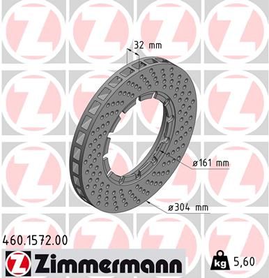 ZIMMERMANN 460.1572.00 Brake Disc