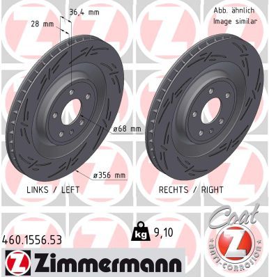 Brake Disc ZIMMERMANN 460.1556.53