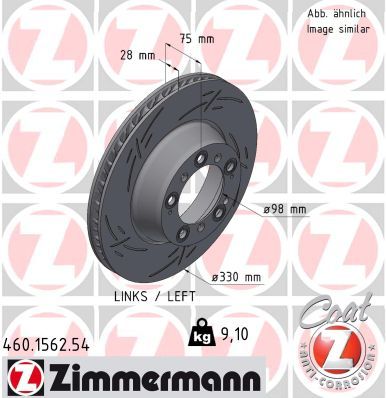 Brake Disc ZIMMERMANN 460.1562.54