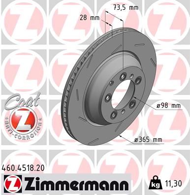 ZIMMERMANN 460.4518.20 Brake Disc