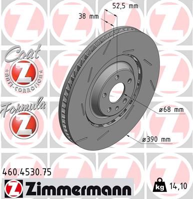 Brake Disc ZIMMERMANN 460.4530.75