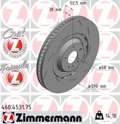 Brake Disc ZIMMERMANN 460.4531.75
