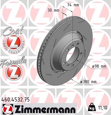 Brake Disc ZIMMERMANN 460.4532.75