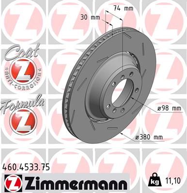 Brake Disc ZIMMERMANN 460.4533.75