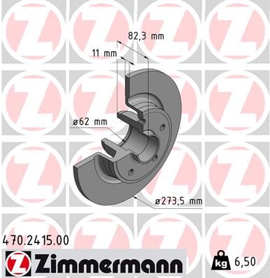ZIMMERMANN 470.2415.00 Brake Disc