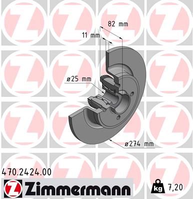 ZIMMERMANN 470.2424.00 Brake Disc