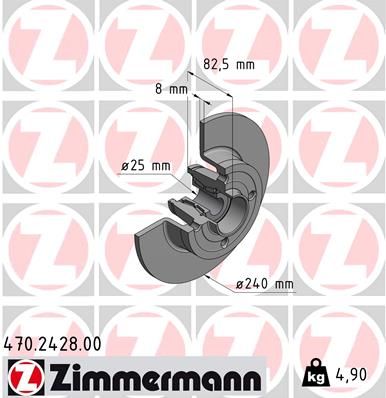Brake Disc ZIMMERMANN 470.2428.00