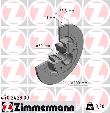 ZIMMERMANN 470.2429.00 Brake Disc