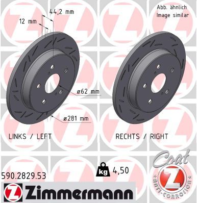ZIMMERMANN 590.2829.53 Brake Disc